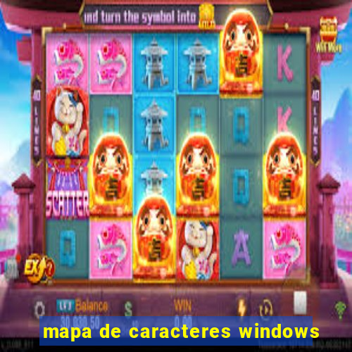 mapa de caracteres windows